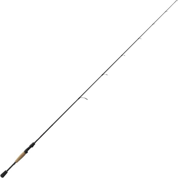 Spinning Fishing Rod, 7-Foot, 1-Piece, IM6 Graphite Blank, Stainless Steel Guides, Medium Power, Fast Action, Split-Grip Cork Handle with EVA Butt