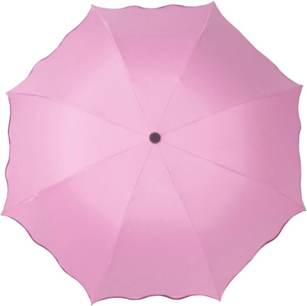 Sun rain Umbrellas parasol with  blooming material Travel Foldable compact Umbrellas - Image 2