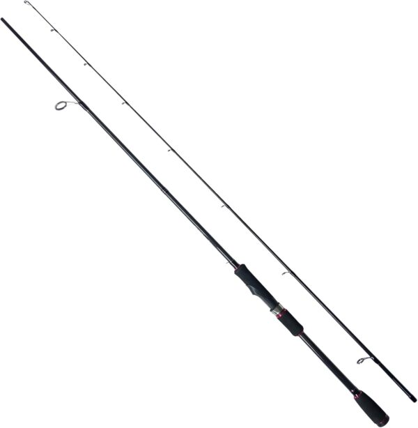Fishing Rod,  Spinning Rod, Two Piece Fishing Rod, Carbon Fiber Blank, 8-18lbs Line Rating, Medium Power, Medium Fast Action, 3/14-5/28 oz. Lure Rating