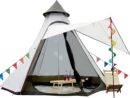 12'x10'x8'Dome Camping Tent 5-6 Person 4 Season Double Layers Waterproof Anti-UV Windproof Tents Family Outdoor Camping Tent