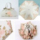 Vintage Lace UV Sun Parasol Folding 3D Flower Embroidery Umbrella