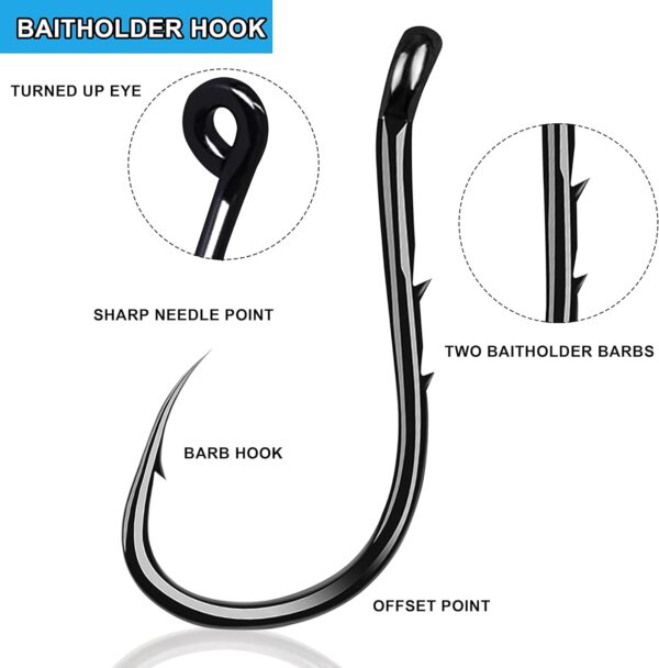 Fishing Bobbers Tackle Kit, 160pcs Basic Fishing Bobbers Hooks Assortment Included Octopus Circle Hooks, Baitholder Hooks, Bobbers, Sinker Weights, Terminal Tackle Box for Trout Catfish Panfish - Image 2