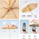 Small Mini Folding Umbrella Light Compact Design Perfect for Travel Outdoor UV Protection Sun and Rain Umbrellas