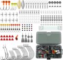 Fishing Lures Accessories Kit with Tackle Box, Fishing Hooks Minnow Crankbait Frog Popper Lure Worm Fishing Spoon Spinner Bait for Bass Crappie, Fishing Gear Freshwater Equipment Gifts for Men