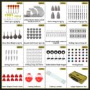 Fishing Lures Accessories Kit with Tackle Box, Fishing Hooks Minnow Crankbait Frog Popper Lure Worm Fishing Spoon Spinner Bait for Bass Crappie, Fishing Gear Freshwater Equipment Gifts for Men