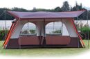 Extra Large Tent 12 Person,Awning Family Cabin Tents,2 Rooms,3 Doors and 3 Windows with Mesh,Straight Wall,Waterproof,Double Layer,Big Tent for Outdoor,Picnic,Camping,Family Gathering