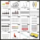 Fishing Lures Accessories Kit with Tackle Box, Fishing Hooks Minnow Crankbait Frog Popper Lure Worm Fishing Spoon Spinner Bait for Bass Crappie, Fishing Gear Freshwater Equipment Gifts for Men
