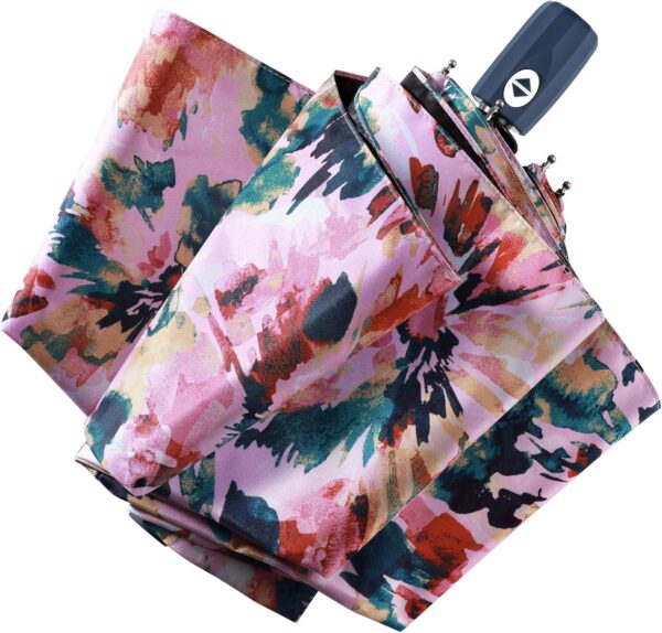 UV Sun Umbrella Compact Folding Travel Umbrella Auto Open Close Compact Folding Rain Umbrellas for Women Men Blocking UV 99.98%